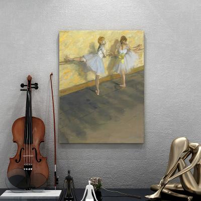 China Girl Canvas Painting Art Framed By Modern Artists Ballet Dancer Woman Oil Modern Decoration Beautiful Prints Wall Art For Living Room for sale