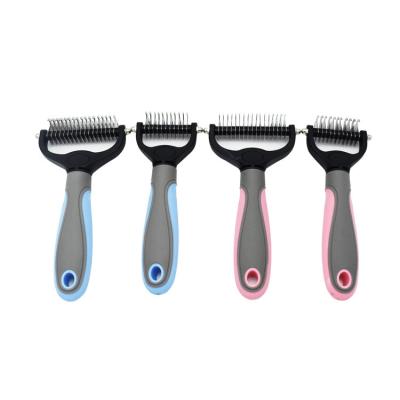 China Wholesale 2022 Stainless Steel Pet Hair Removal Brush Comb Pet Grooming Tools Hair Remover Pet Comb Brush For Dog Cat for sale