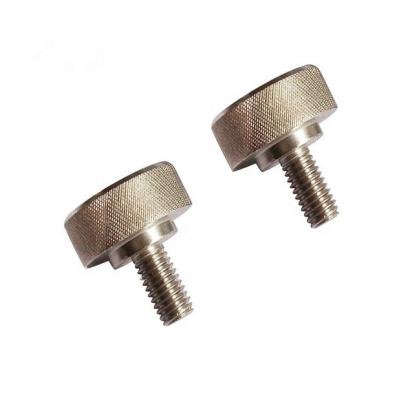 China Flat Customized Stainless Steel Aluminum Brass Knurled Thumb Screws for sale