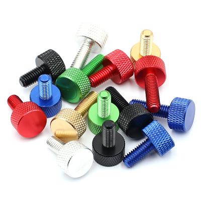 China 2019 hot products flat tensioning knurled aluminum thumb screw m4 knurled thumb screw for sale