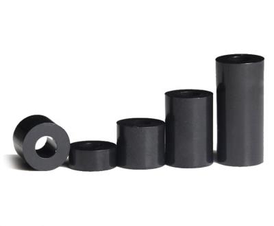 China ZINC Factory Price Black Round Spacer Customized Plastic Spacer for sale