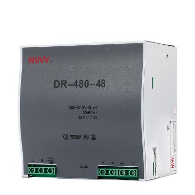 중국 Industrial CCTV Camera NVVV 480W 48V 10A Power AC To DC 48V DR-480-48 Switching Power Supply For Distribution Box 판매용