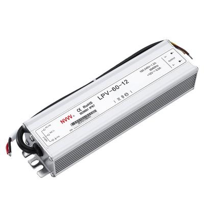 China LED Display LED Driver LPV-60-12 Waterproof 12v 60w Single Output LED Driver Switching Power Supply zu verkaufen