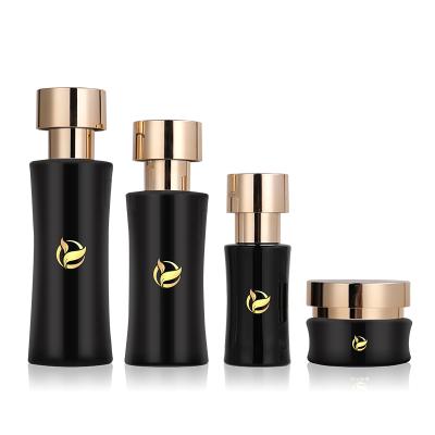 China 120ML/100ML/40ML/50G/30G cosmetic glass cosmetic set/sub square lotion/essence/cream /skin care bottle for sale