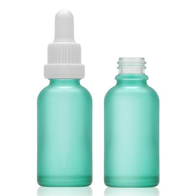 China Cosmetic Customize Skin Care Essential Oil Perfume Glass Cosmetic Dropper Screw Bottle for sale