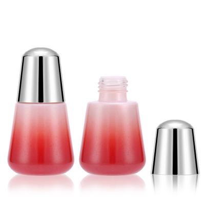 China Cosmetic Glass Bottle 50ml Wholesale Essence Bottle Small Small Press 30ml Spot Bulb Light for sale