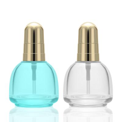 China Spot Cosmetic Wholesale 50ml Pressed Glass Essence /Skin Care Product Stock/Essential Oil Bottle/Packaging for sale