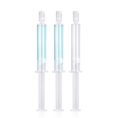 China 5ml cosmetic smear type hydration syringe, essence liquid syringe, eye cream smear type bottle, back push type hydration syringe for sale