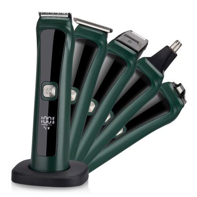 China Safety 5 In 1 Professional Electric Hair Clipper Rechargeable Professional Grade Personal Trimmer For Men for sale