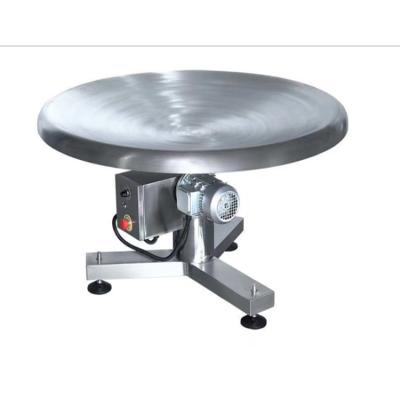 China Food Accumulation Turntable Collecting Wrapping Table For Finished Bags for sale