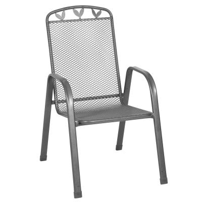 China Modern Design High Quality Home Furniture Modern Dining Mesh Metal Outdoor Garden Chair for sale