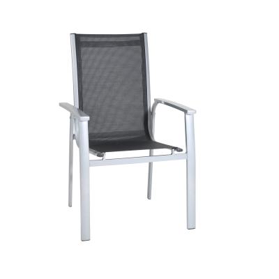 China Modern Outdoor High Quality Popular Full Garden Iron Metal Bistro Stackable Chair for sale