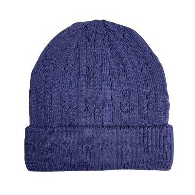 China Unisex Casual Beanie Warm Ribbed Winter Ski Hat Retro Beanie Winter Hats Without Brim With Coating for sale