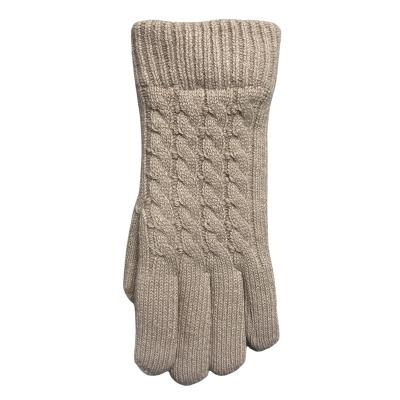 China Hot Selling Cable Knit Acrylic Gloves For Women for sale