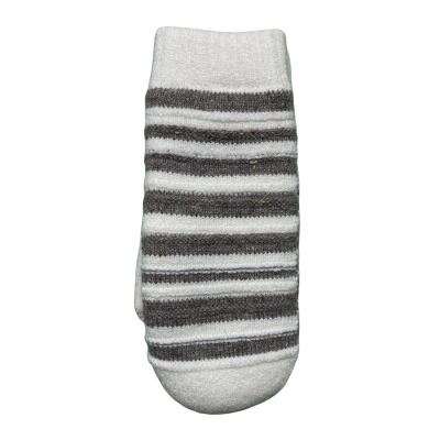 China New Arrival Band Striped Soft Striped Pattern Knitted Winter Mittens for sale