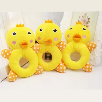 China Baby Cartoon Stuffed Plush Bell Wrist Soft Infant Animal Rattle Toy Stuffed Animal Toy Rattle for sale