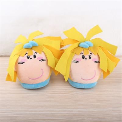 China Soft And Plush Inside Shoe Indoor Slipper Stuffed Furry Slippers for sale