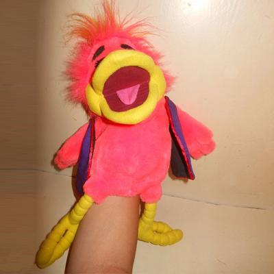 China Plush Children Stuffed Red Bird Animal Toy Theater Hand Puppet Sets For Sale for sale