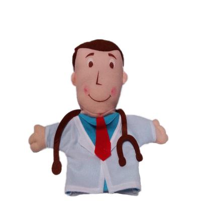 China Cheap Plush Profession Doctor And Nurse Soft Hand Puppet As Gift for sale