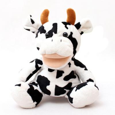 China Stuffed Plush Hand Puppet Toy Cow Goat Shape Plush Hand Puppet Toys for sale