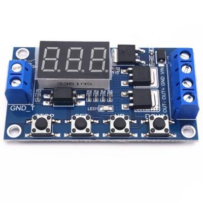 China Fast speed and good stability trigger cycle delay switch circuit double MOS tube driver board instead of 12 24V relay module for sale