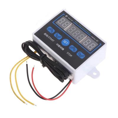 China Industrial Temperature Measuring Thermostat White Digital Three-Display XH-W1411 Shell Temperature Controller Multifunctional Temperature Control Switch W88 for sale