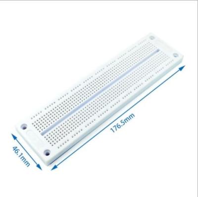 China ABS Open Source Material Transparent Breadboard SYB-120 Width 4.6CM Length 17.7CM for sale