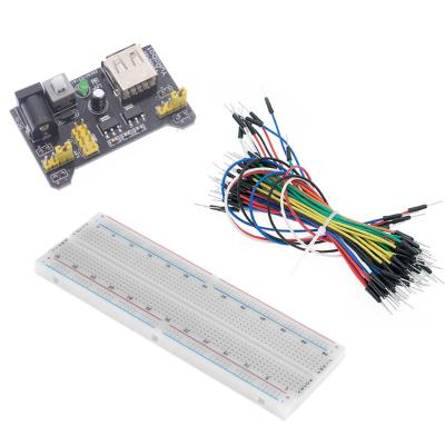 China Use to Program NEW MB-102 MB102 Breadboard 400 830 Point Solderless PCB Bread Board Test Develop DIY Lab SYB-830 for sale