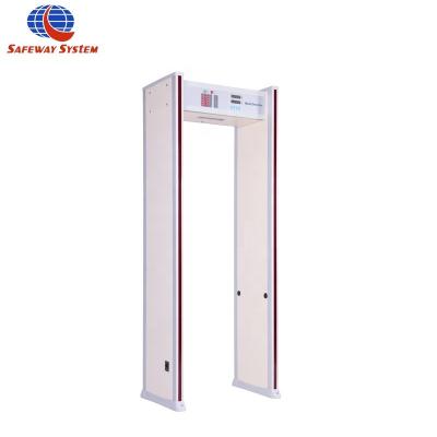 China Human Body Factory Direct Sale Price 6 Exposure Threats Location 12 18 Detect Area High Sensitivity Walk Through Metal Detector Door For Human Body Hidden Weapons for sale