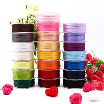 China 100% Polyester Factory Direct Sales 25mmX20Meters Double Face Polyester Satin Ribbons Wedding Party DIY Decoration Gift Packing 22colors for sale