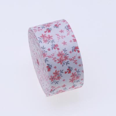 China 100% Polyester 40mm*5meters Spring Flower Ribbons Bow Wedding Decoration DIY Party for sale