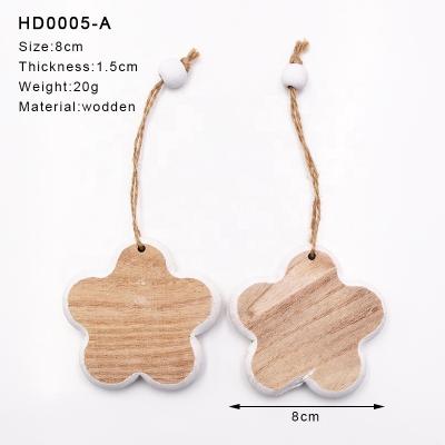 China Europe Flower Shape DIY Crafts Hanging Wedding Wooden Valentine's Day Party Shape Flower Ornament Nordic Decor for sale