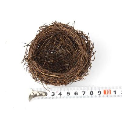 China Creative 8CM Nature Pet Bird Nest Breathable Birdcage For Shop Window Display Optical Photography Props Decoration for sale