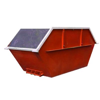 China Farm industrial dump truck steel bin flat packing recycling steelloading tipping box skip container for sale