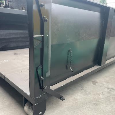 China Industrial waste processing high efficiency work box hook lift container drop off waste container for sale