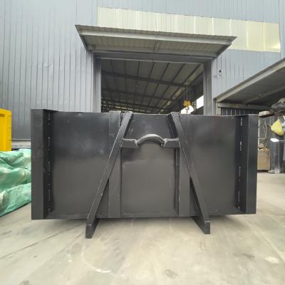 China High Work Efficiency Lift Box Industrial Waste Treatment Hook Large 30 Yards Ball Duct Container Engineering Construction Ball Dump Bin for sale