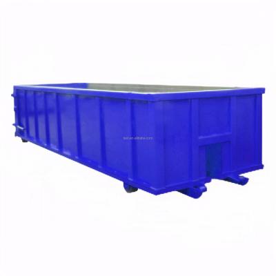 China Garbage Sorting Recycling Classification Plant 5 Yards 8 Yards To Dump Stackable Landfill Waste Management Waste Dump Container Hook Lift Container Hook Lift Bin for sale