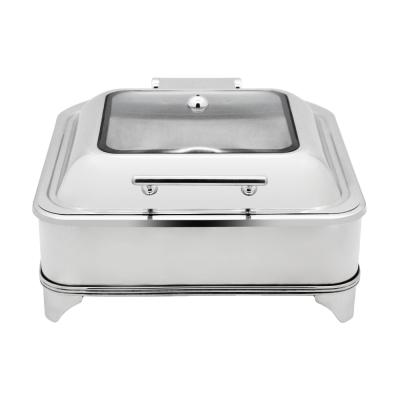 China Hotel Other Sale Induction Buffet Beetle Hotel Food Warmer Stainless Steel Chafing Dish for sale