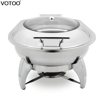 China Hotel Hotel Equipment Buffet Food Warmer Classic Round Chafing Dish for sale