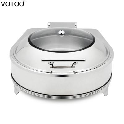 China Hotel Other Hotel Classic Round Chafing Dish Stainless Steel Buffet Scarab for sale