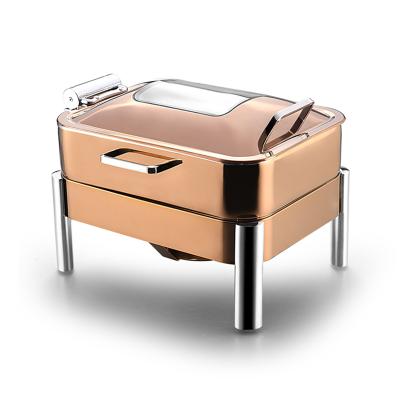 China Luxury Hotel Restaurant Equipment Chafing Dish Buffet Set Stainless Steel Buffet Beetle for sale