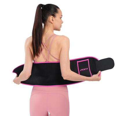 China Breathable Adjustable Elasticity Exercise Belt Waist Trimmer Waist Trimmer Sweat Waist Trimmer Belt for sale