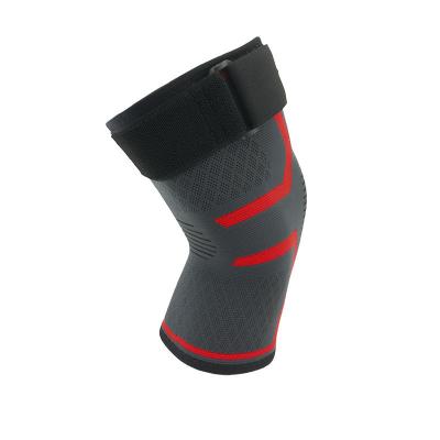 China Adjustable Elasticity Volleyball Knee Pad Breathable Woven Weightlifting Knee Sleeves Support Cover Leg Brace Exercise for sale