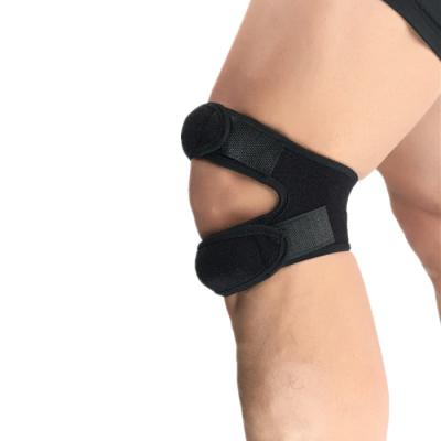 China Wholesale Breathable Adjustable Elasticity Patella Belt Sports Knee Pad Shock Absorption Pressure Leg Protector for sale