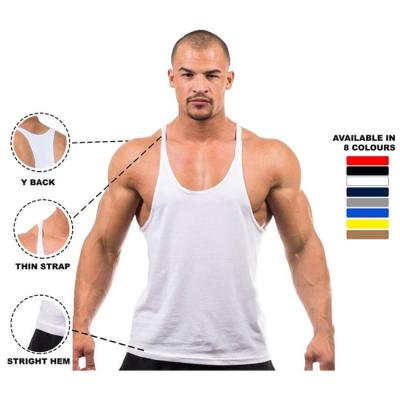 China Wholesale Anti-wrinkle Summer Sleeveless Sports Exercise Gym Running Men's Fitness Vests Cotton Tank Tops for sale