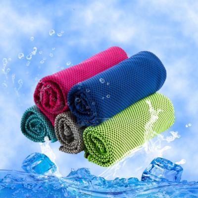 China Fashion Magic Safe For Kids Microfiber Sweated Multi Color Printed Super Custom Logo Ice Cooling Towel for sale