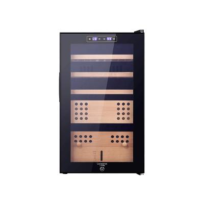 China Hotel Humidifier Luxury Mini Electric Cabinet Display Cigar Humidor Cooler Temperature And Humidity for sale