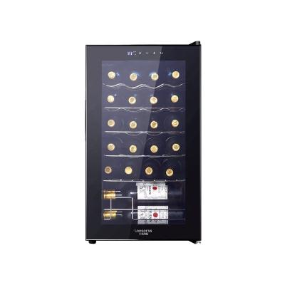 China Custom Modern Glass Door Compressor Wine Cellar Hotel Wine Cooler Wine Cooling Fridge for sale