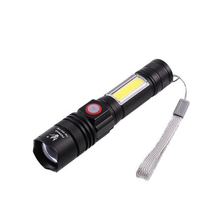 China High Power USB 18650 Rechargeable Waterproof Light Long Range Hunting LED Military Tactical Flashlight for sale