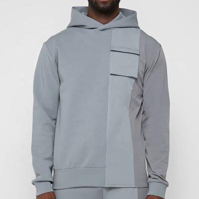 China Custom Oversized Hoodie Breathable Gray Custom Tracksuit Logo Tracksuit Neoprene Tech Tracksuit High Quality Mens Polyester for sale